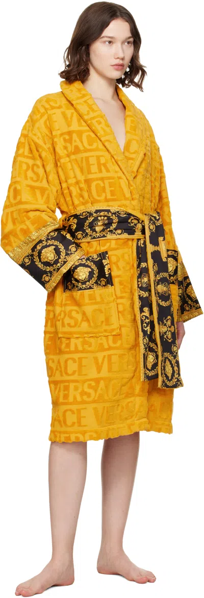Versace Yellow 'i Heart Baroque' Bathrobe
