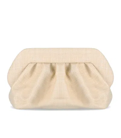 Themoirè Bios Paper Fringe Butter Clutch Bag