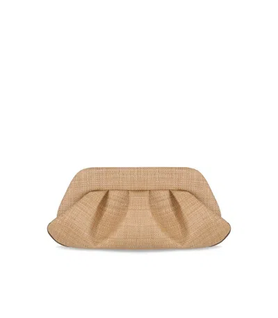 Themoirè Fringed Raffia Clutch Bag