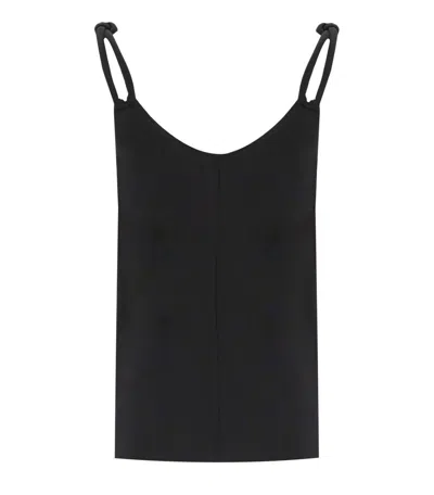 Max Mara Beachwear Faida Black Top