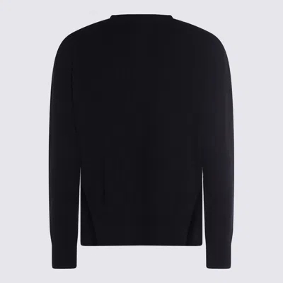 Rick Owens Men Fisherman Round Neck Virgin Wool Sweater In Black