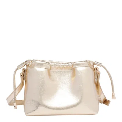 Apc Mini Ninon Drawstring Shoulder Bag In Metallic
