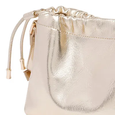 Apc Mini Ninon Drawstring Shoulder Bag In Metallic