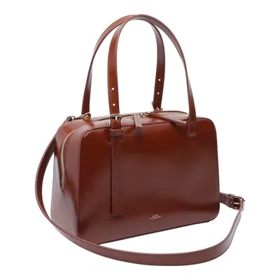 Apc A.p.c. Structured Shoulder Bag With Top Zip Closure