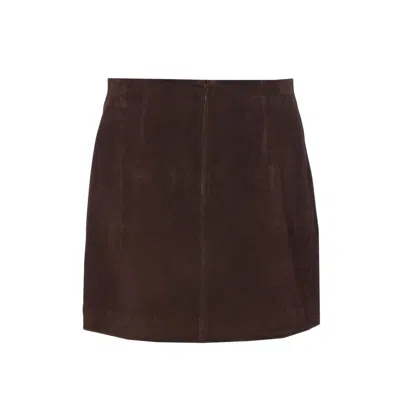 Zadig & Voltaire A-line Skirt In Burgundy