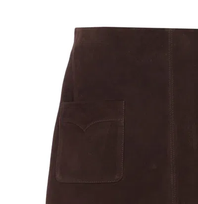 Zadig & Voltaire A-line Skirt In Burgundy