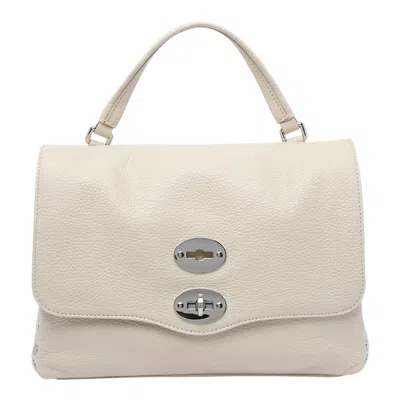 Zanellato Leather Bag Postina Daily Baby Shoulder Bag In White