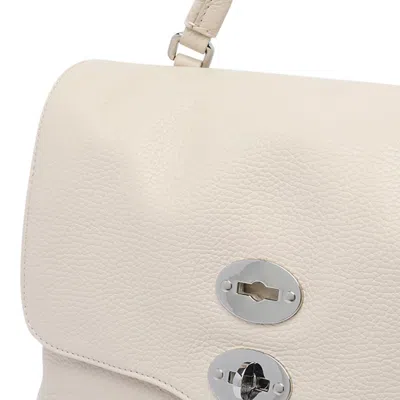 Zanellato Leather Bag Postina Daily Baby Shoulder Bag In White
