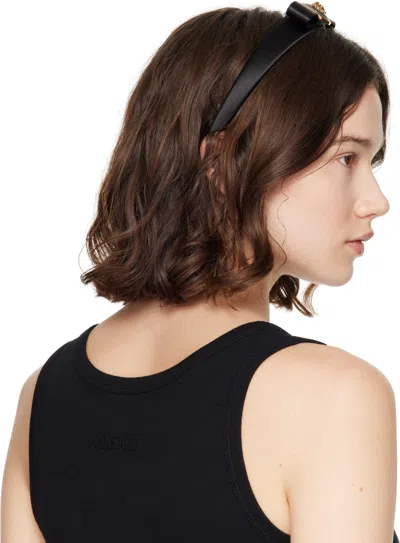 Versace Black Gianni Ribbon Scrunchie