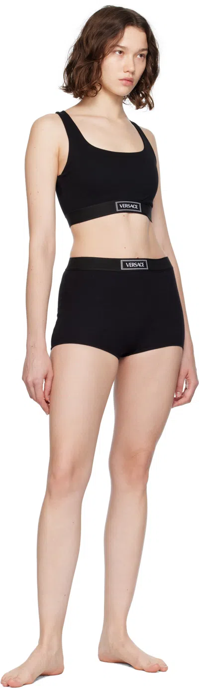 Versace Black '' 90s Elastic Bra