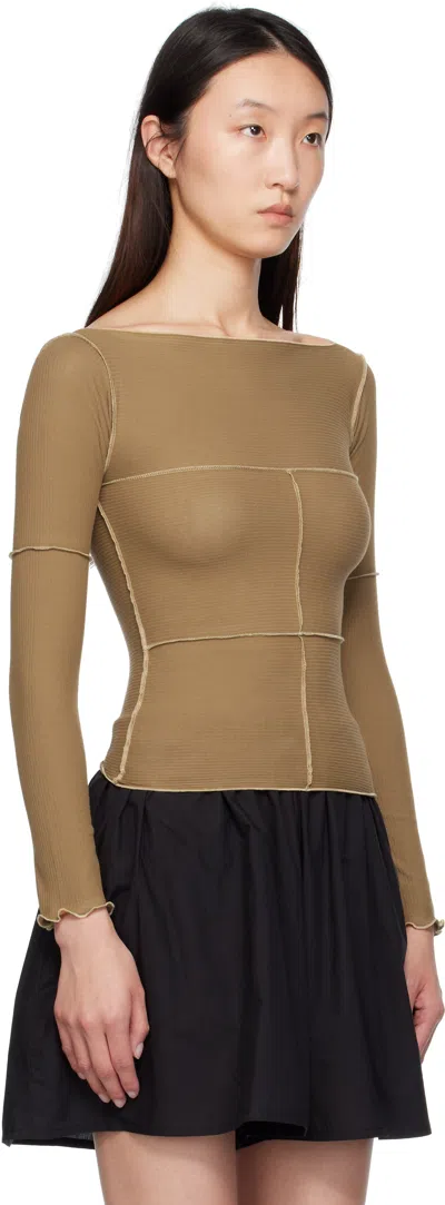 Baserange Brown Cinder Long Sleeve T-shirt