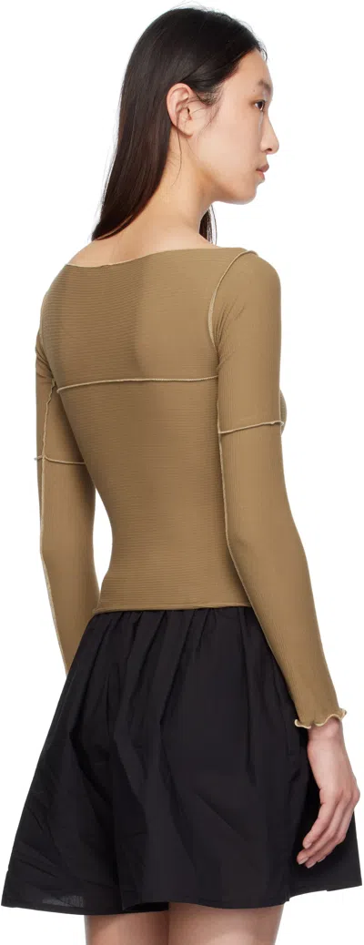 Baserange Brown Cinder Long Sleeve T-shirt