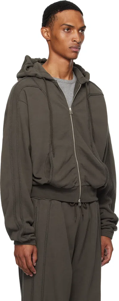 _j.l - A.l_ Brown Plio Hoodie