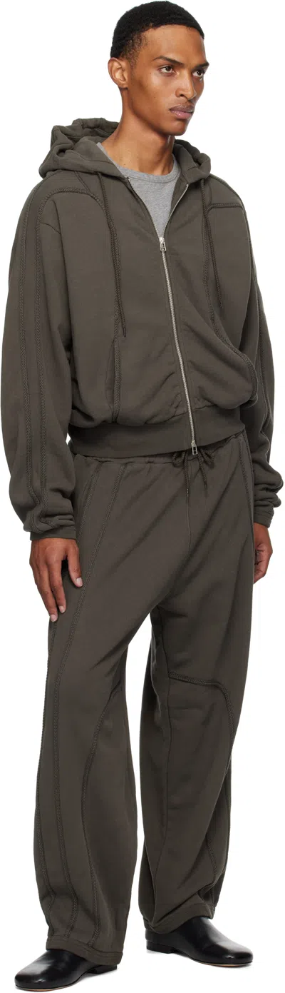 _j.l - A.l_ Brown Plio Hoodie