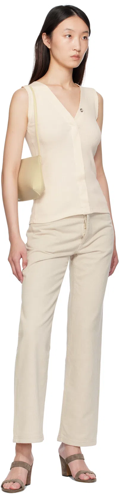 Baserange Beige Tajo Jeans