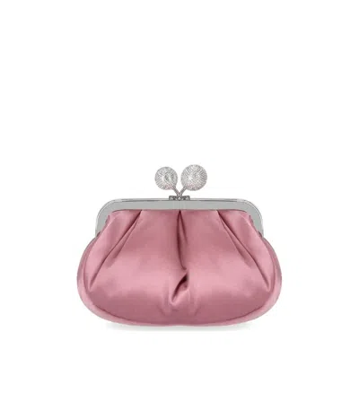 Weekend Max Mara Pasticcino Emmy Small Pink Clutch Bag