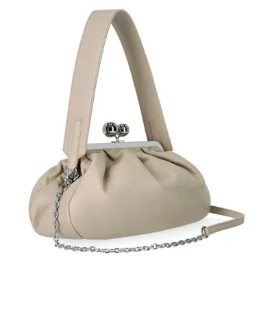 Weekend Max Mara Pasticcino Cubico Medium Sand Clutch Bag