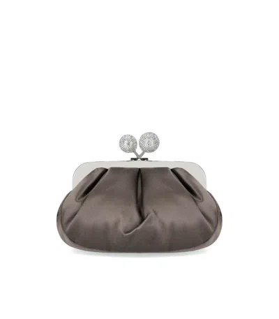 Weekend Max Mara Pasticcino Emmy Small Piombo Clutch Bag