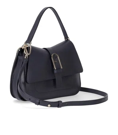 Furla Flow M Navy Handbag