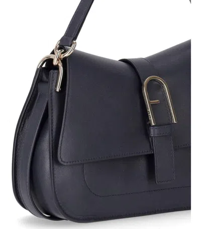 Furla Flow M Navy Handbag