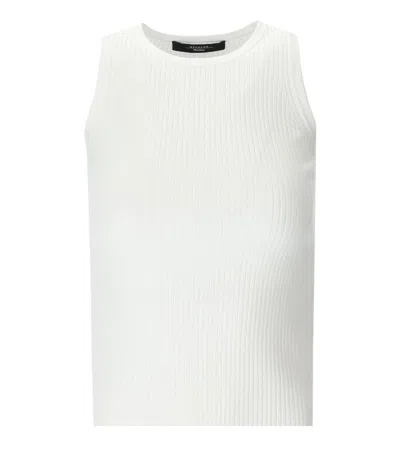 Weekend Max Mara Flared Cotton Top Front Poplin