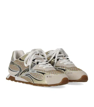Ash Sporty Mesh And Metallic Sneakers