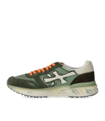 Premiata Mick 7244 Suede And Nylon Sneaker