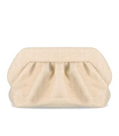 Themoirè Bios Paper Fringe Butter Clutch Bag