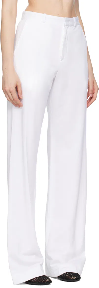Marie Adam-leenaerdt White Classic Trousers In White