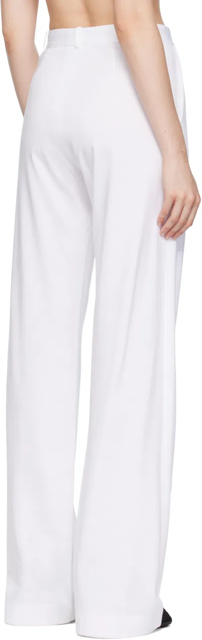 Marie Adam-leenaerdt White Classic Trousers In White