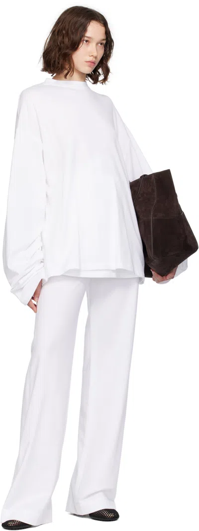 Marie Adam-leenaerdt White Classic Trousers In White