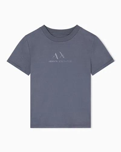 Armani Exchange Regular Fit T-shirts In Blue