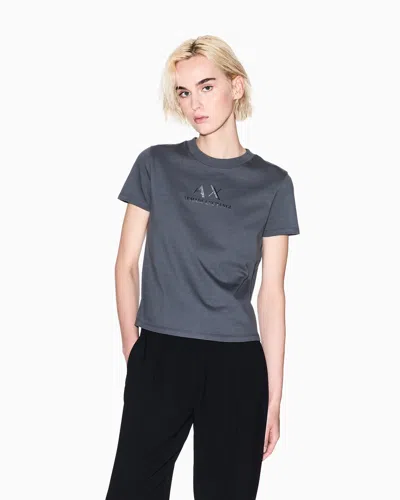 Armani Exchange Regular Fit T-shirts In Blue