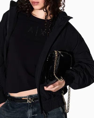 Armani Exchange Long Sleeves T-shirts In Black