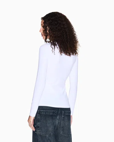 Armani Exchange Long Sleeves T-shirts In White