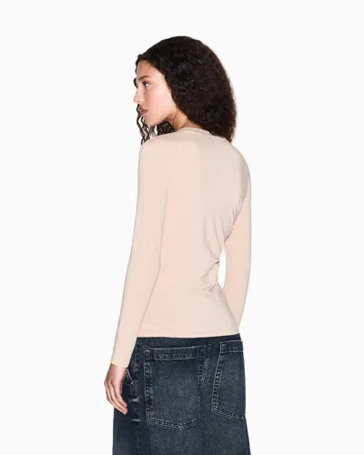 Armani Exchange Logo-print Sweatshirt In Neutral