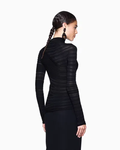 Giorgio Armani Viscose And Virgin Wool Mock-neck Jumper