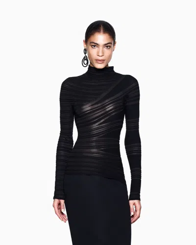 Giorgio Armani Viscose And Virgin Wool Mock-neck Jumper