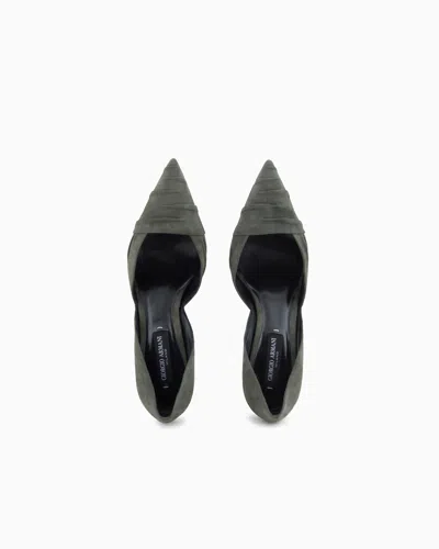 Giorgio Armani Suede Court Shoes In Multi