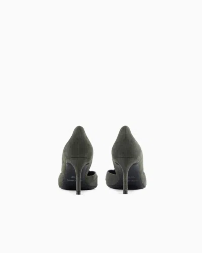 Giorgio Armani Suede Court Shoes In Multi