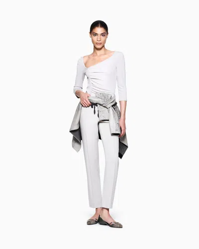 Giorgio Armani Straight-leg Trousers In Viscose Cady