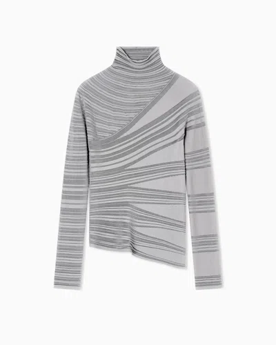 Giorgio Armani Viscose And Virgin Wool Mock-neck Jumper