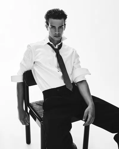 Giorgio Armani Tailored Cotton Twill Shirt With French Collar