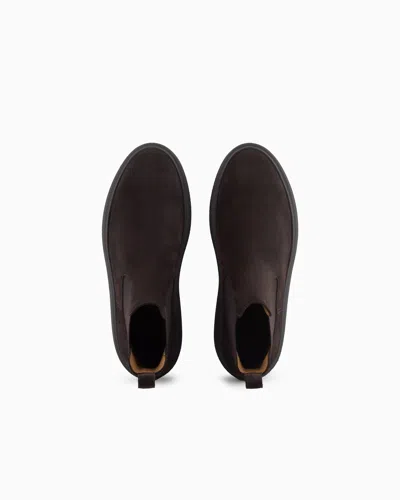 Giorgio Armani Suede Ankle Boots