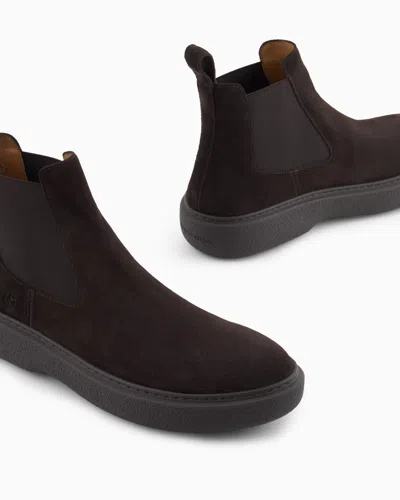 Giorgio Armani Suede Ankle Boots