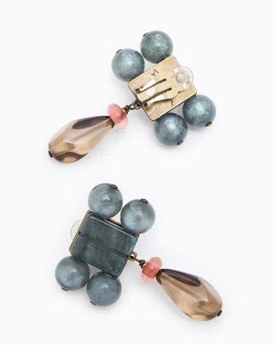 Giorgio Armani Resin And Quartz Clip-on Earrings