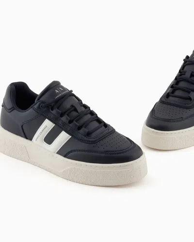 Armani Exchange Sneakers In Blue