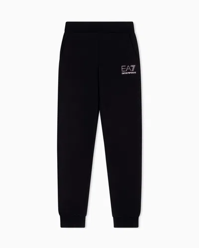 Ea7 Organic Cotton-blend Logo Series Joggers