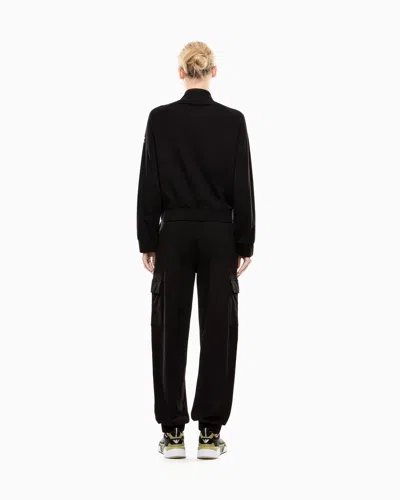 Ea7 Stretch Cotton Tracksuit With Cargo Trousers