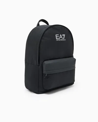 Ea7 Train Core Round Backpack With Oversized  Logo